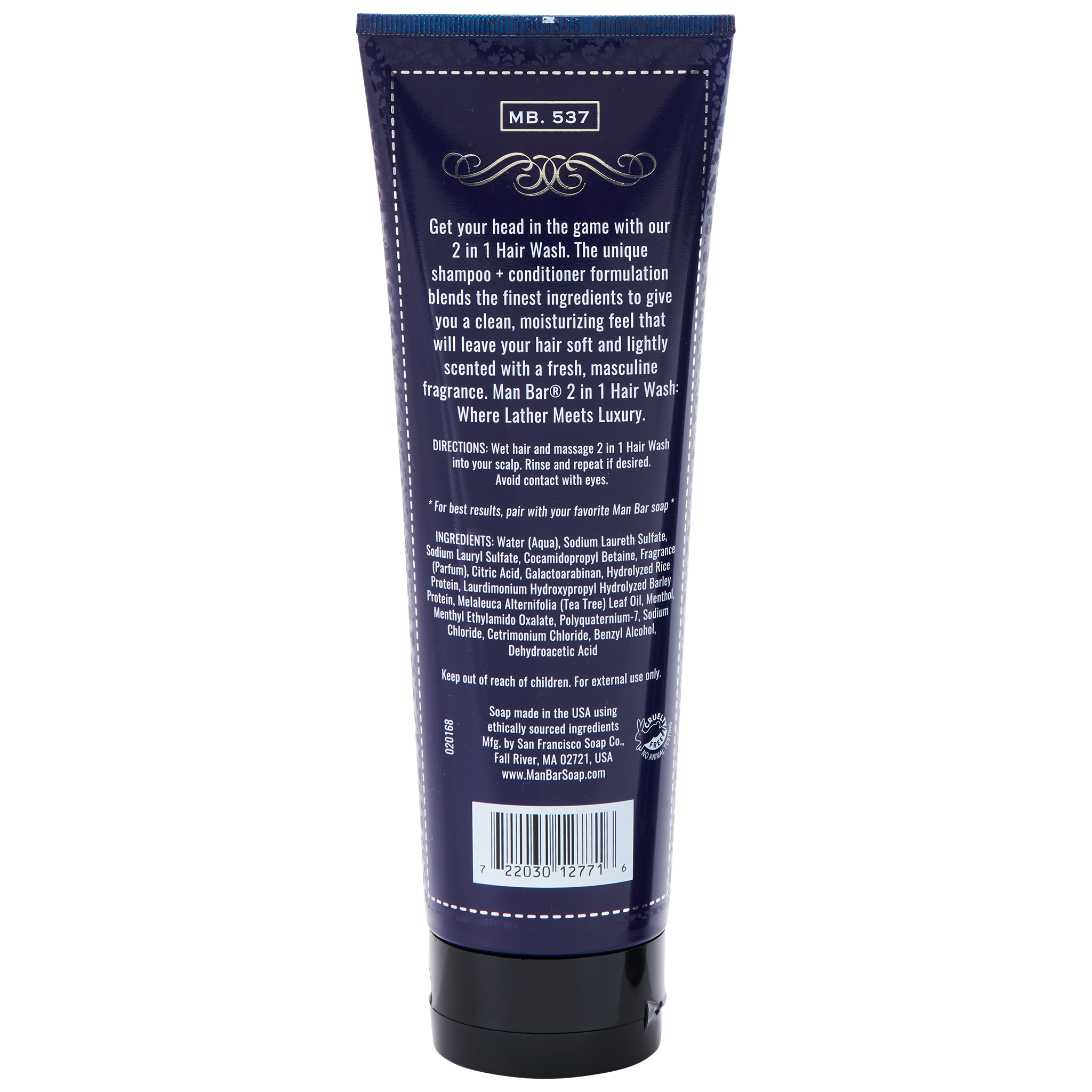 MAN BAR® 2-in-1 Hair Wash - Silver Sage & Bergamot