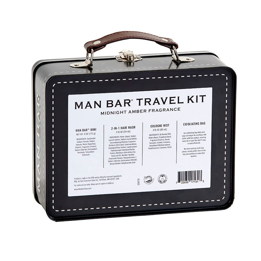 Man Bar Travel Kit - Midnight Amber – Man Bar Soap