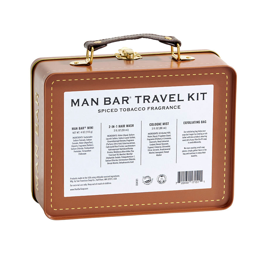 tobacco products in carry on luggage Man Bar Travel Kit