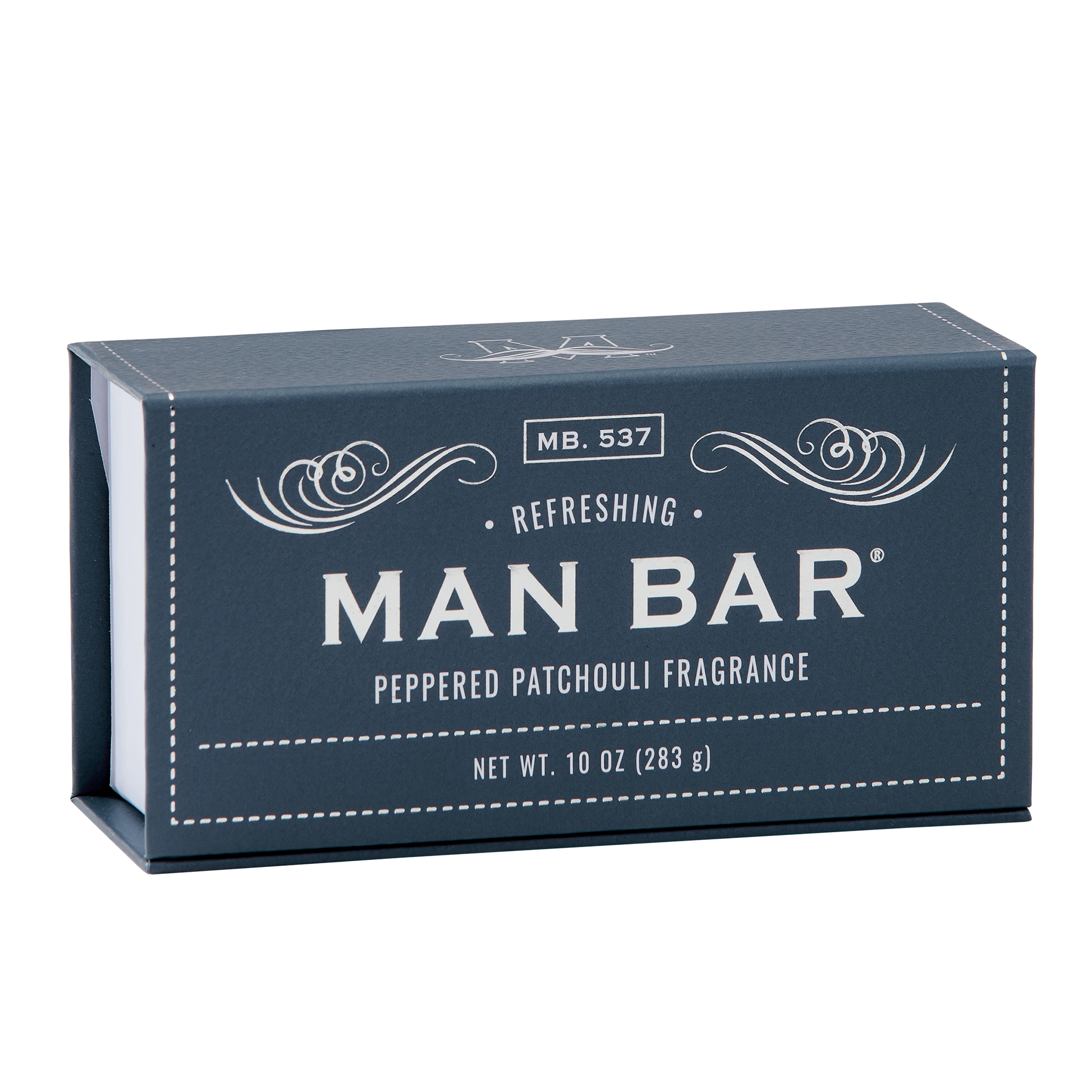 Man Bar Refreshing Peppered Patchouli soap box