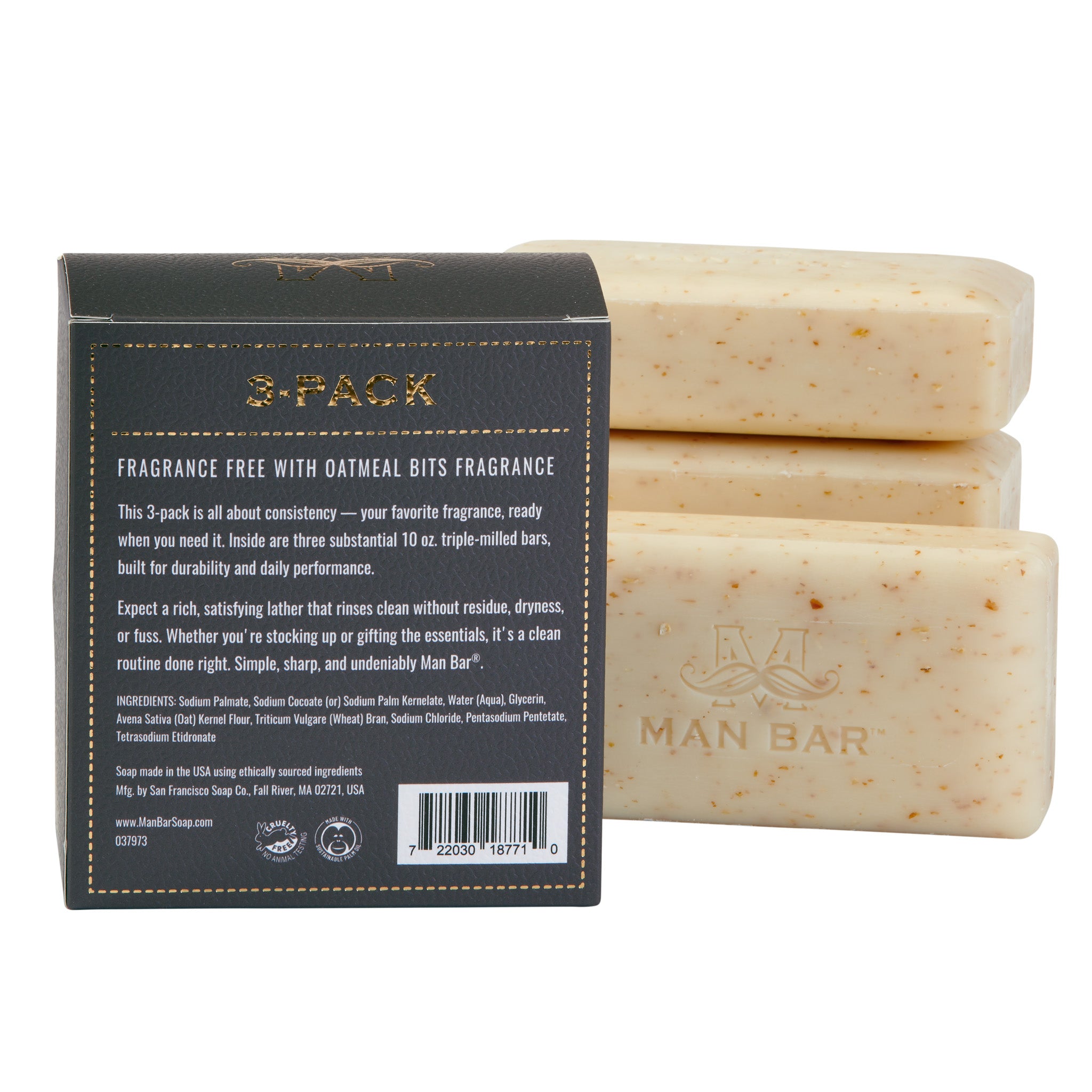 MAN BAR® Refill 3-Pack: Fragrance Free