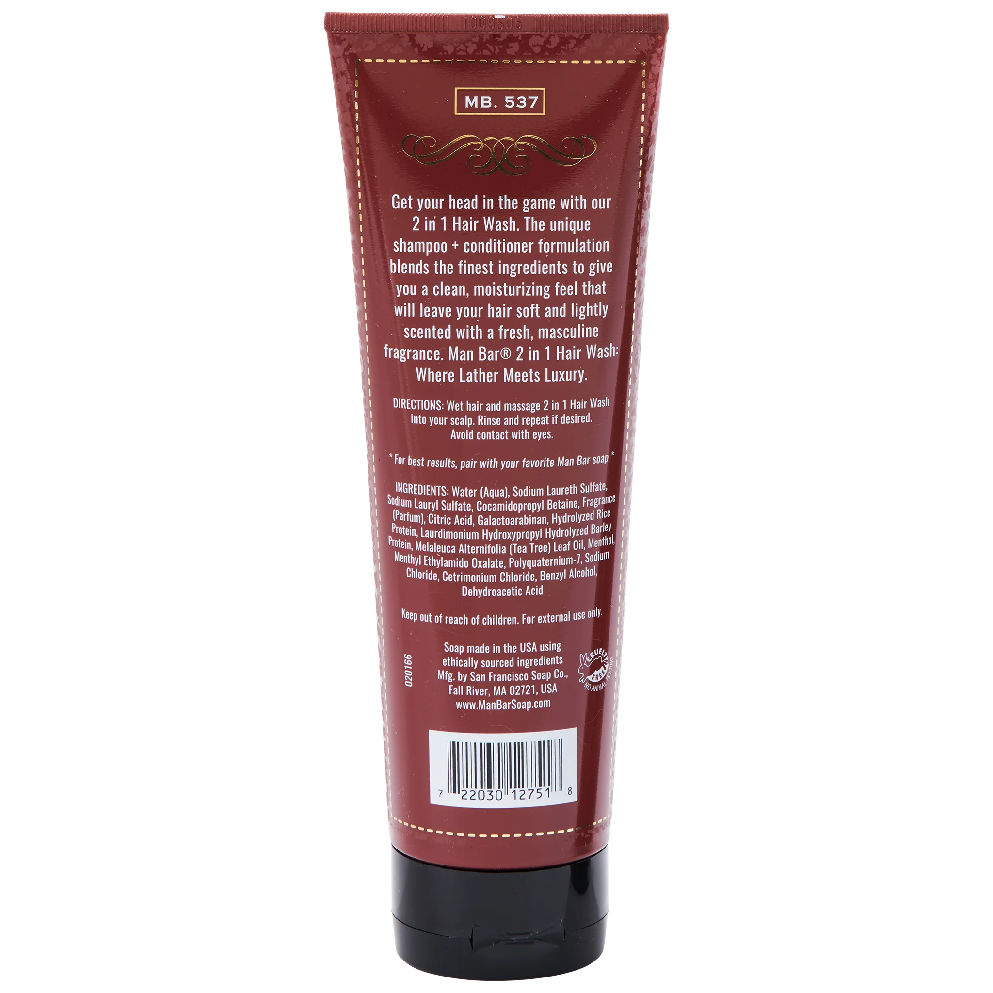 MAN BAR® 2-in-1 Hair Wash - Exotic Musk & Sandalwood