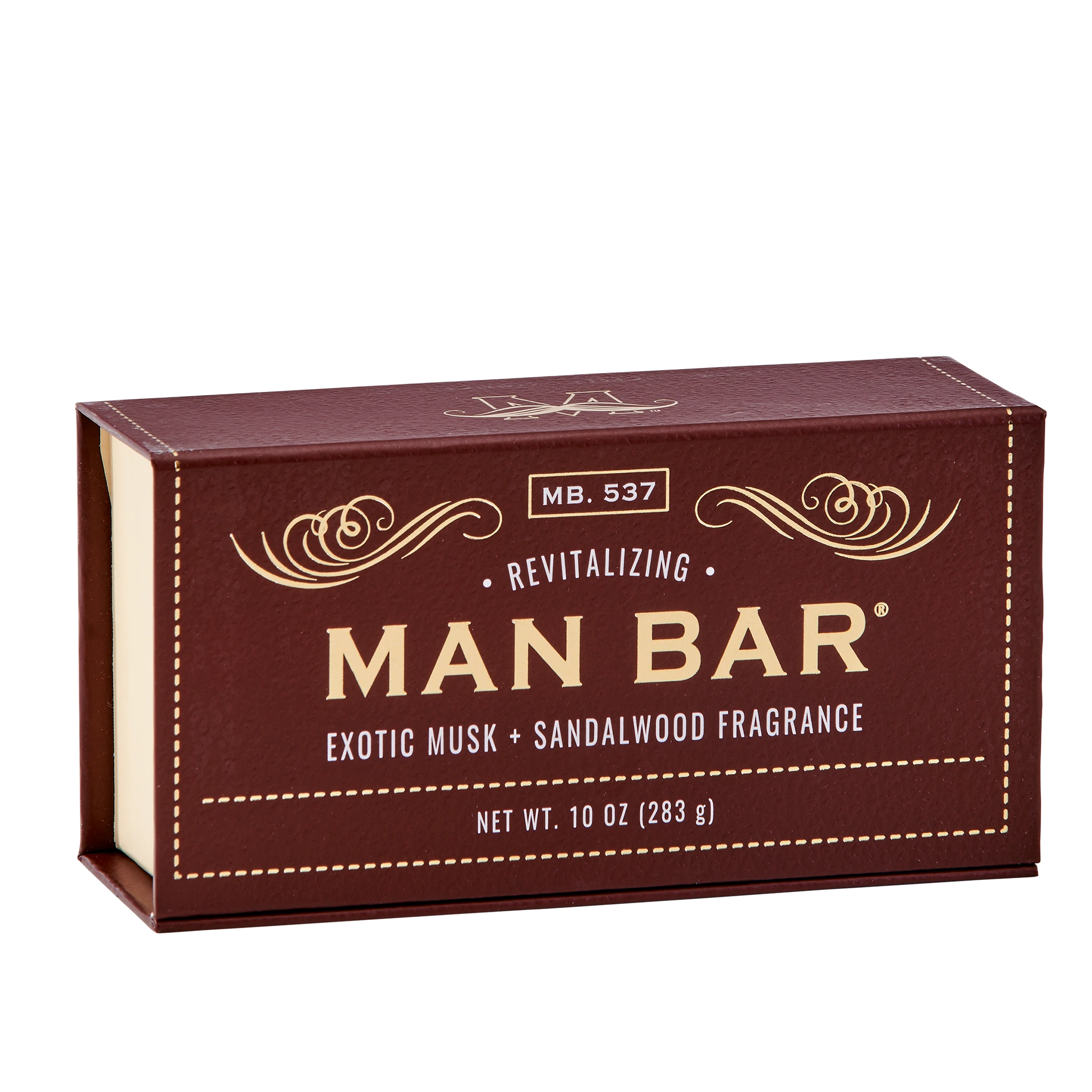 Man Bar Revitalizing Exotic Musk & Sandalwood soap box