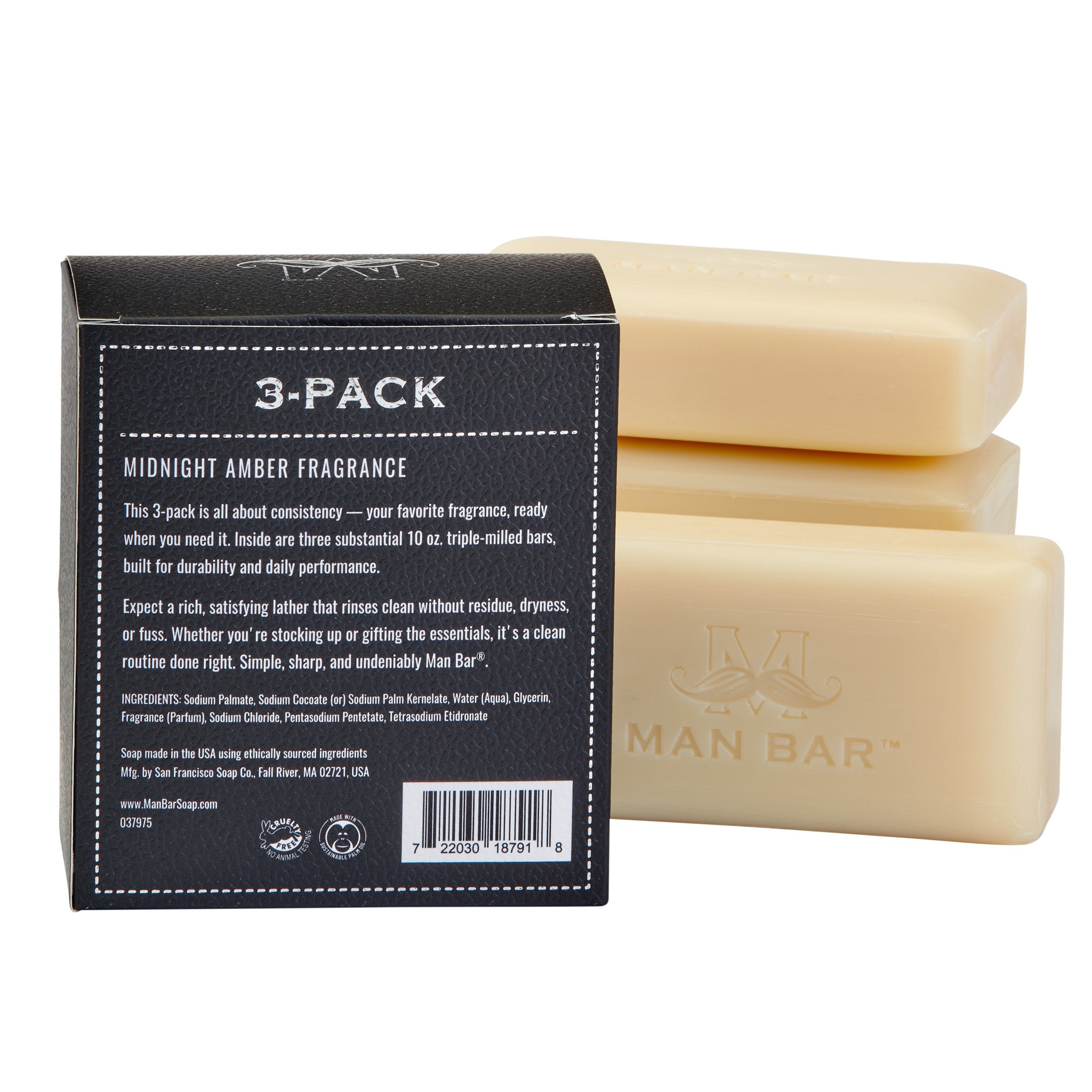 MAN BAR® Refill 3-Pack: Midnight Amber