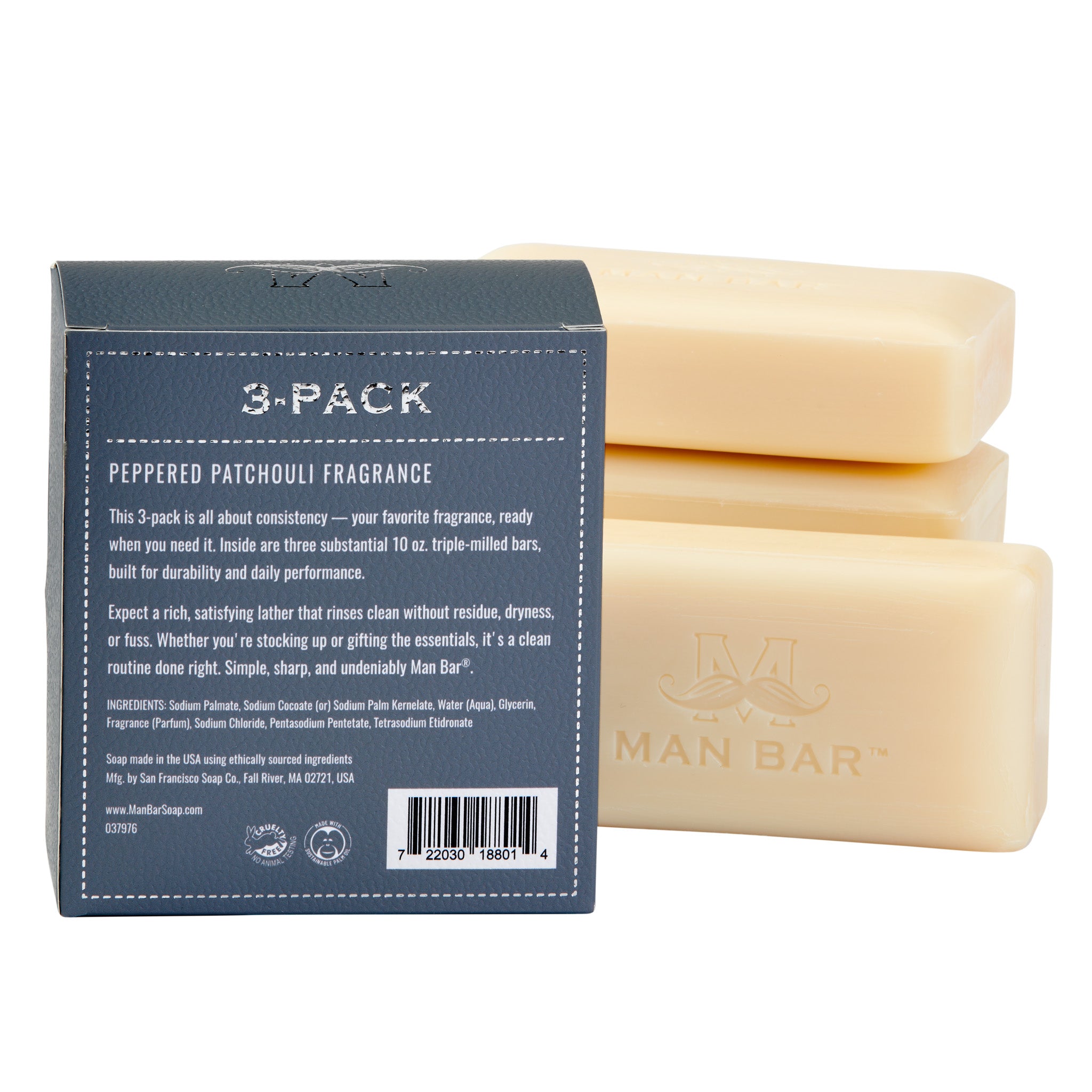 MAN BAR® Refill 3-Pack: Peppered Patchouli