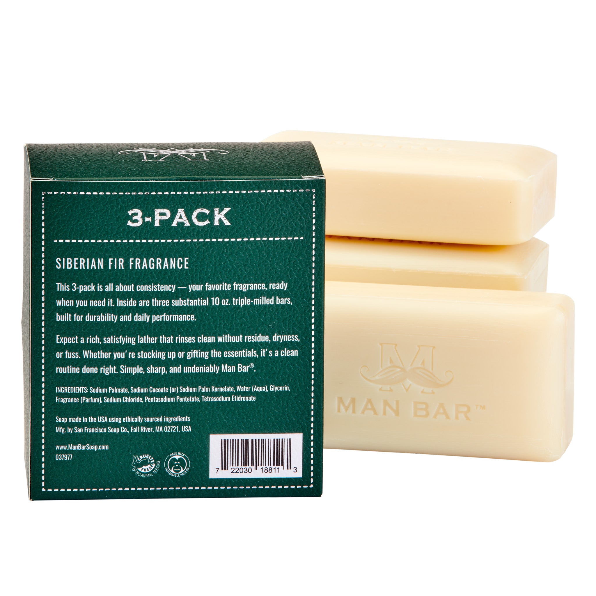MAN BAR® Refill 3-Pack: Siberian Fir