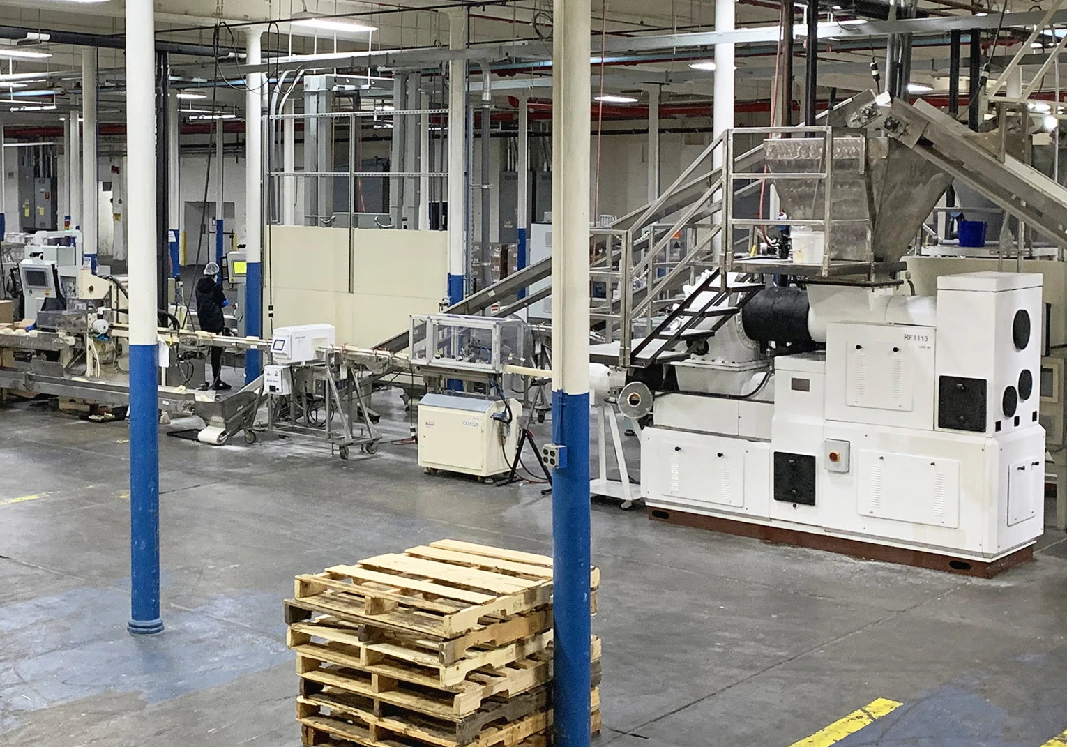 Soap being produced in the Man Bar soap factory