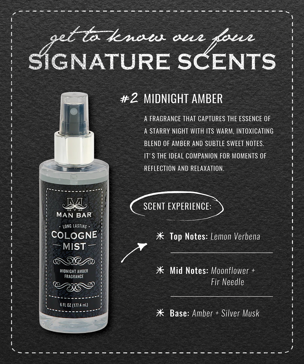 MAN BAR® Cologne Mist Midnight Amber