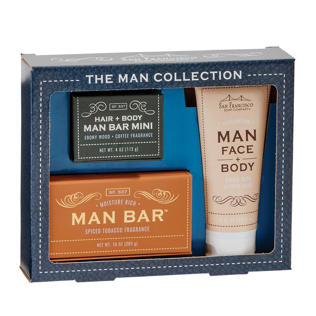 San Francisco Soap Company Man Bar Hair & Body Bar 4oz 113g - Redwood & Clove